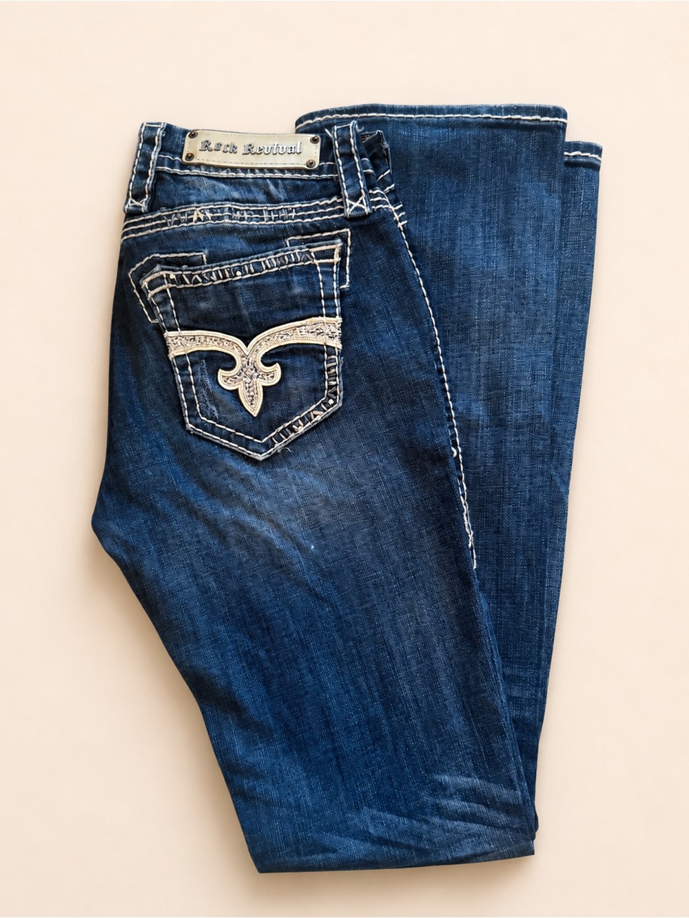 Rock Revival Elle Easy Boot Jeans Women’s 26 Dark Wash